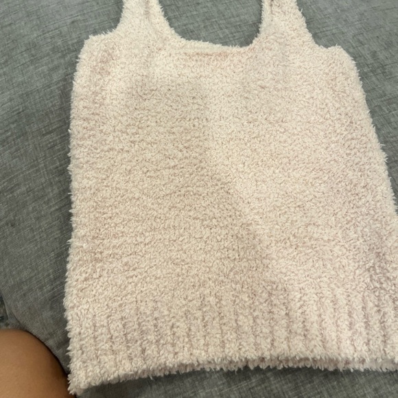 SKIMS Cream Fuzzy Tank Top - Picture 4 of 4
